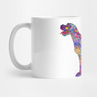 German Wirehaired Pointer watercolor Mug